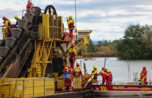 Drama auf dem Schwimmbagger